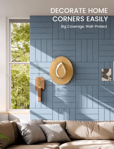48" x 36" Large Felt Bulletin Board (Coastal Haze / Bold-stripe 12-pack)