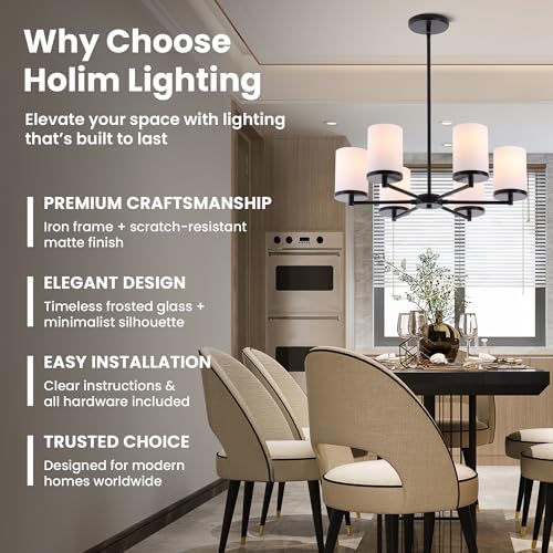 Modern 6 Light Chandelier