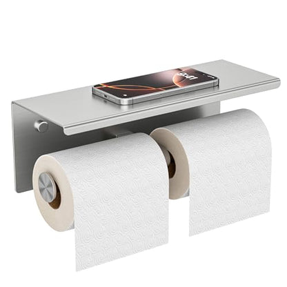 Toilet Paper Holder with Shelf