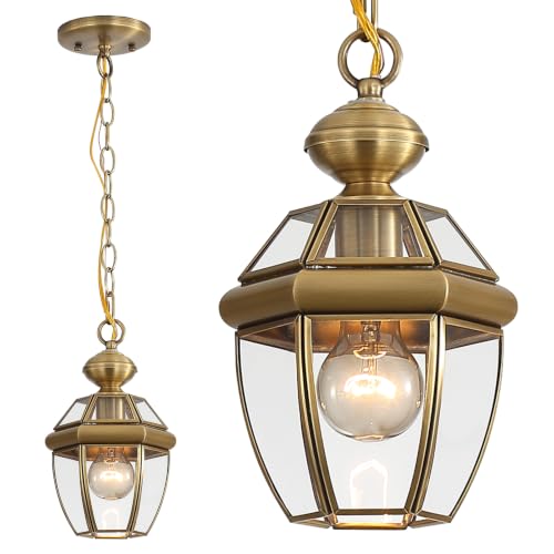 Solid Brass Outdoor Pendant Light Fixture
