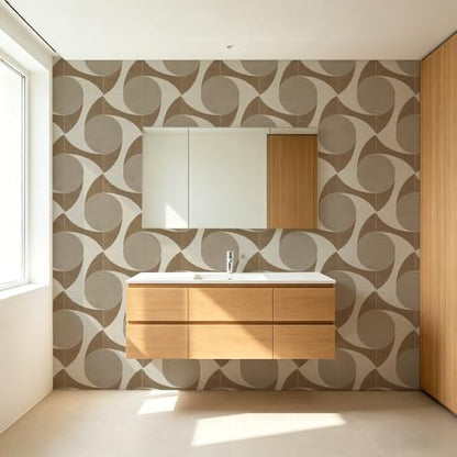 Peel and Stick Wallpaper (Beige03 / 17.7" x 236.2")
