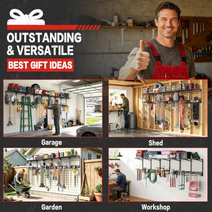 Garage Wall Organizer with Storage Shelves