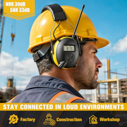 AM FM Radio Headphones for Mowing