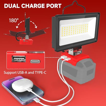 LED Work Light for Milwaukee m18 18v Battery