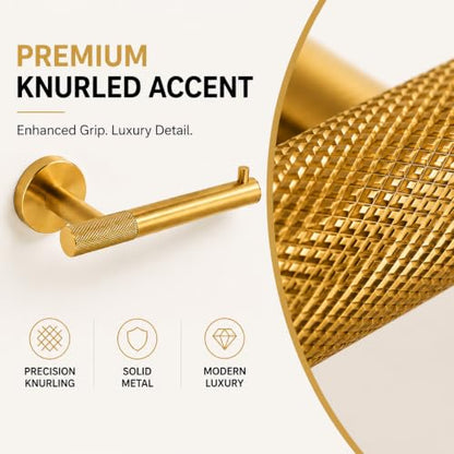 Brushed Gold Toilet Paper Holder