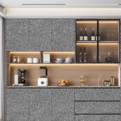 White and Black Contact Paper Composition Wallpaper Peel and Stick Wallpaper Vintage Removable Self Adhesive Waterproof Vinyl Wall Paper