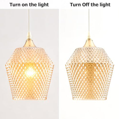 2Pcs Small Glass Lamp Shades