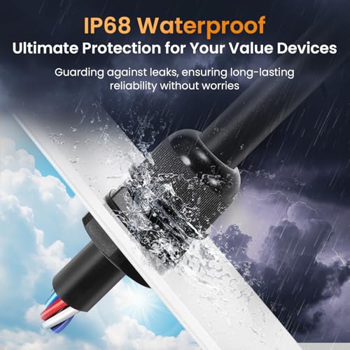 NPT Cable Gland Waterproof IP68 Nylon Cable Pass Through Cord Grip Connector Strain Relief Wire Grommet