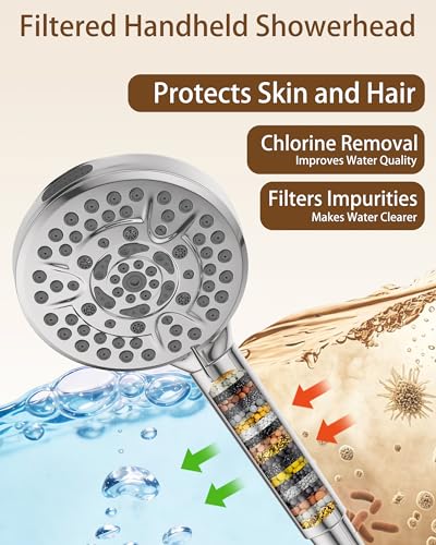 12" Shower Heads with Filtered Hand Sprayer Combo