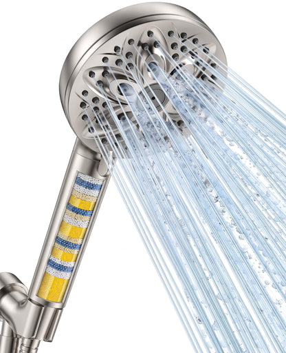 High Pressure Filtered Shower Head with Handheld (Nickel)