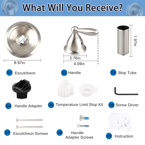 Shower Valve Trim Kit Compatible with Moen Brantford Posi