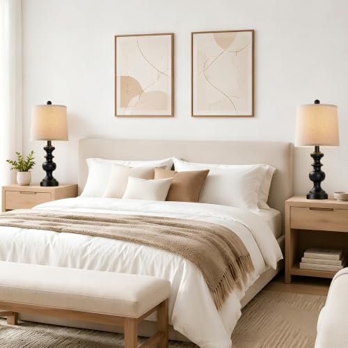 Farmhouse Table Lamp Set of 2