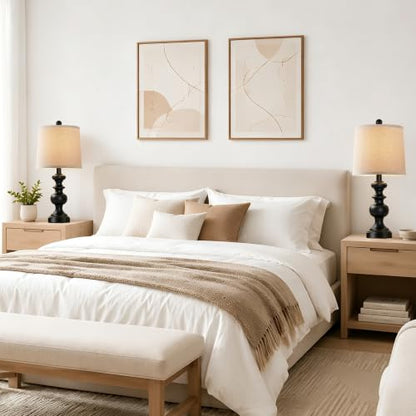 Farmhouse Table Lamp Set of 2