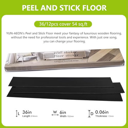 Deep Gray Peel and Stick Floor Tiles Room
