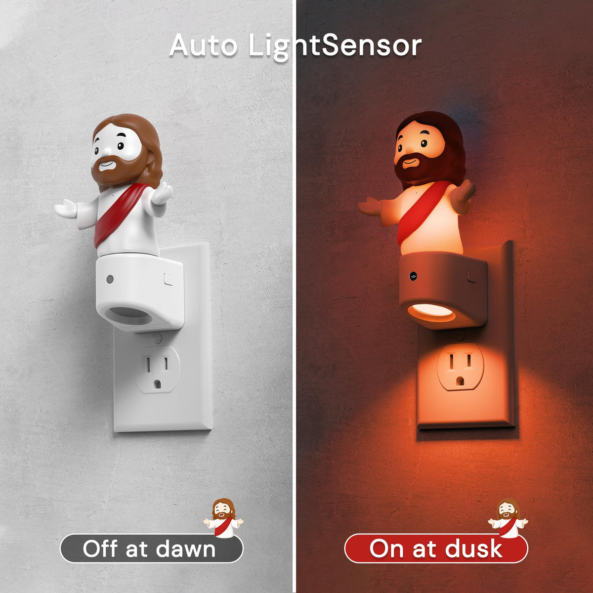 Night Light for Kids (Jesus / 2 Pack)
