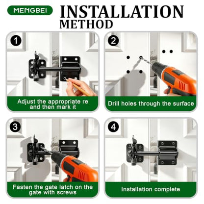 Self Locking Gate Latch for Wooden Fence