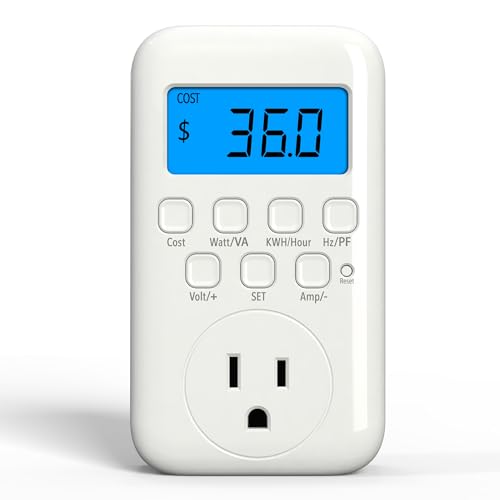 Watt Meter Plug with Backlight