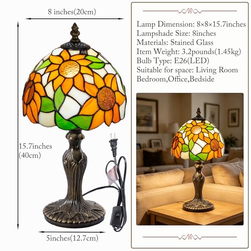 8 inch Tiffany Style lamp