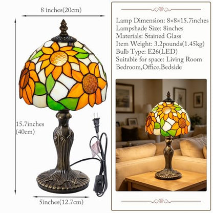 8 inch Tiffany Style lamp