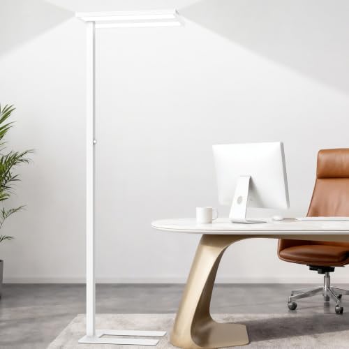 76" Led Floor Lamp (White)