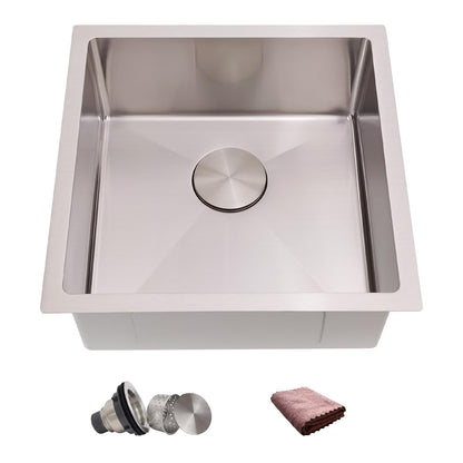 18 Inch Bar Sink Undermount (Stainless Steel / 18" x 18"x 8")