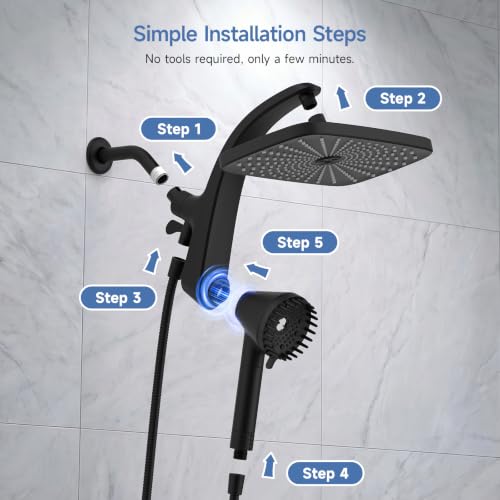 Shower Head with Handheld Combo