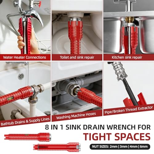 Plumbing Tool and Faucet Wrench Set
