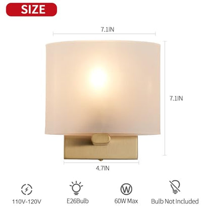 Modern Acrylic Shade Wall Light Fixture