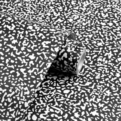 White and Black Contact Paper Composition Wallpaper Peel and Stick Wallpaper Vintage Removable Self Adhesive Waterproof Vinyl Wall Paper