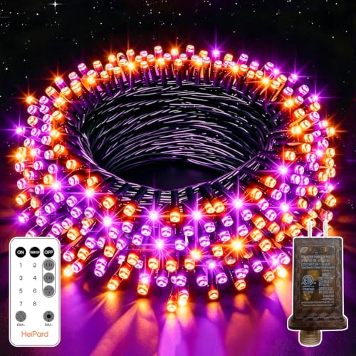 Orange Purple Halloween Lights
