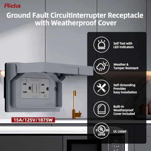 Tamper & Weather Resistant GFCI Outlet