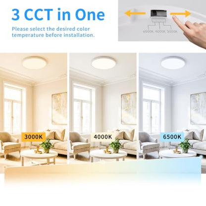 19.3 Inch LED Flush Mount Ceiling Light