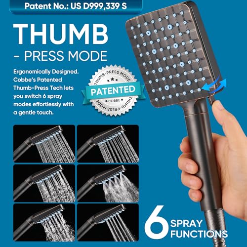 Filtered Shower Head with Handheld (Square / 2. Oil Rubbed Bronze)