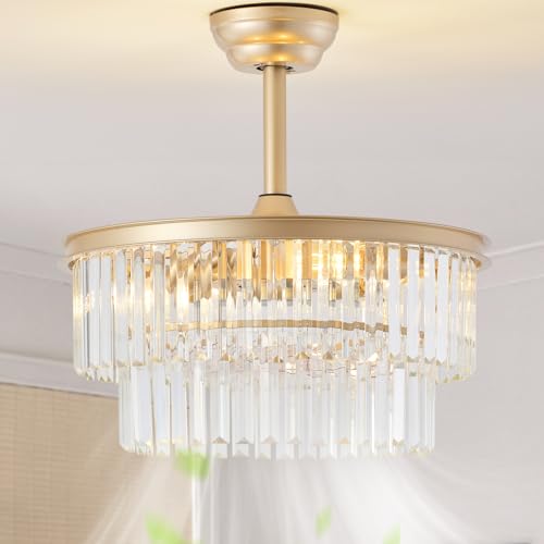 Crystal Fandelier Ceiling Fans with Lights