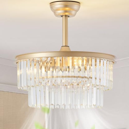 Crystal Fandelier Ceiling Fans with Lights