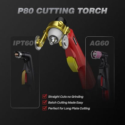 65A Plasma Cutter Machine (CUT65 Pilot Arc / Red)