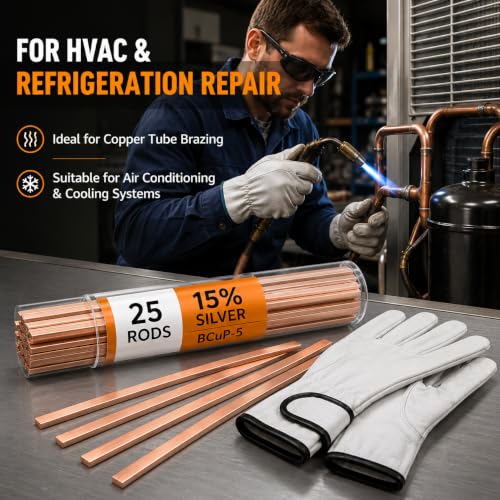 15% Rods 5 Copper Solder for HVAC Refrigeration Repair