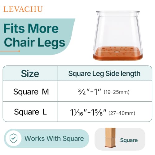 24 Pack Chair Leg Floor Protectors