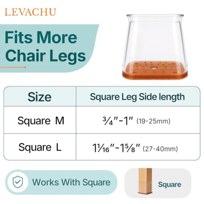 24 Pack Chair Leg Floor Protectors