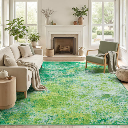 8x10 Green Area Rug for Living Room (Green / 8' x 10' (Rectangular))