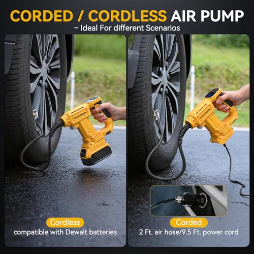 Cordless Tire Inflator Air Compressor