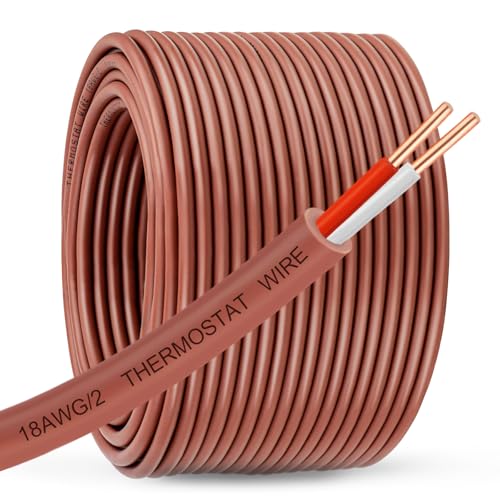 18 2 Thermostat Wire 100FT (Brown-18/2 / 100FT)