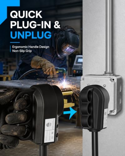 NEMA 6 50 Plug & Connector Set
