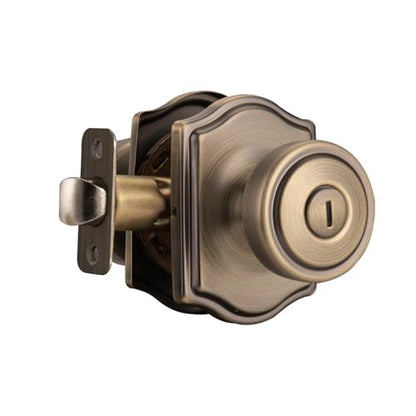 Black Door Knobs with Square Rosette