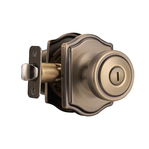 Black Door Knobs with Square Rosette