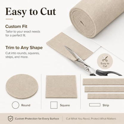Felt Furniture Pads Self Adhesive Felt Tape for Hardwood Floors