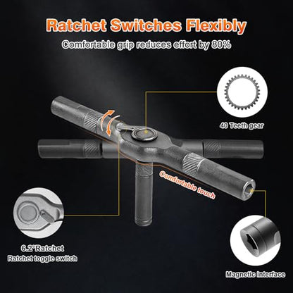 66 in 1 Magnetic Ratchet Screwdriver Set With Case