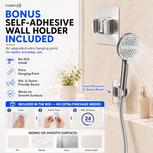 High Pressure Shower Head (Gray)