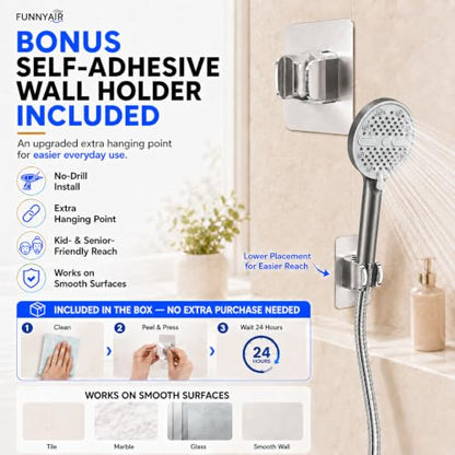 High Pressure Shower Head (Gray)