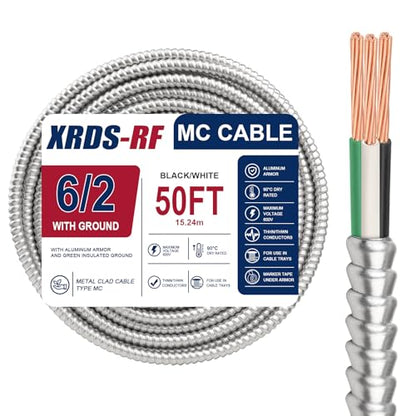 10 AWG 2 Metal Clad (50FT / 10AWG/2)